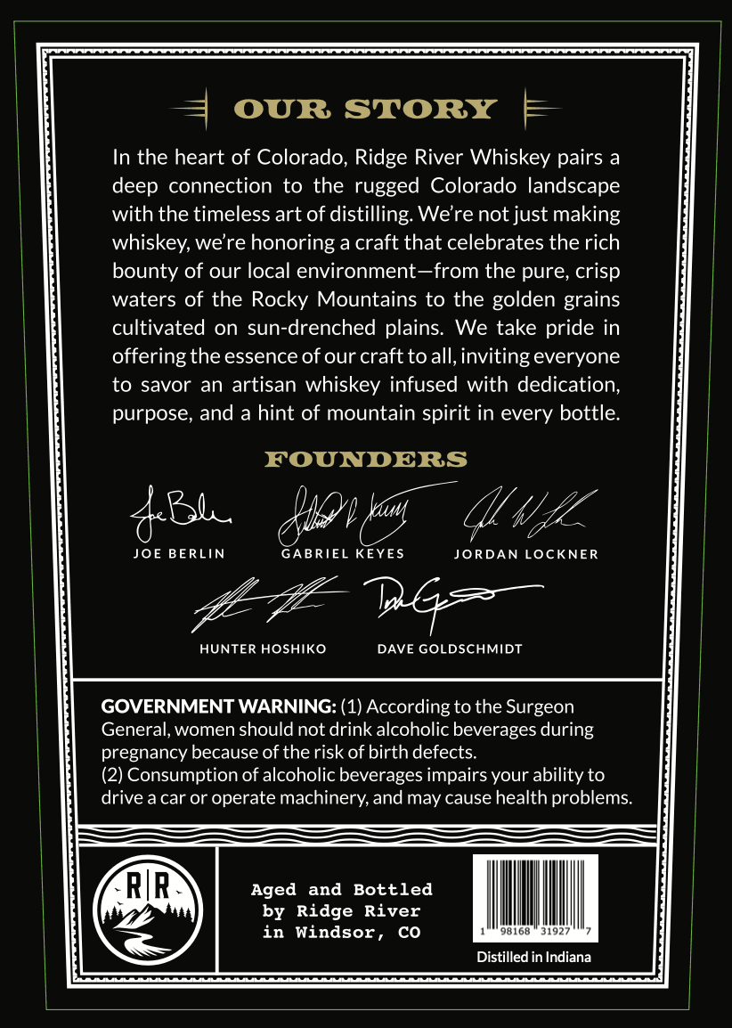 Ridge River Barrel Proof Bourbon Whiskey - Image 2