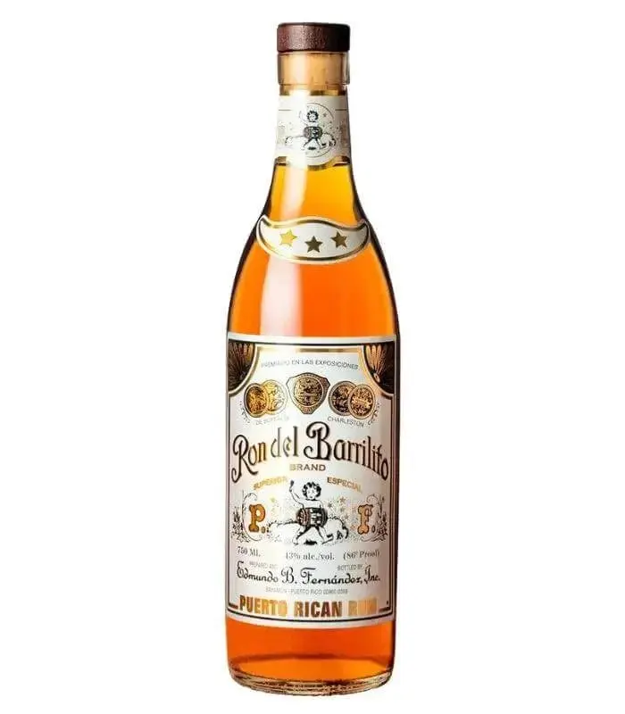 Ron Del Barrilito Three Star Puerto Rican Rum 750mL