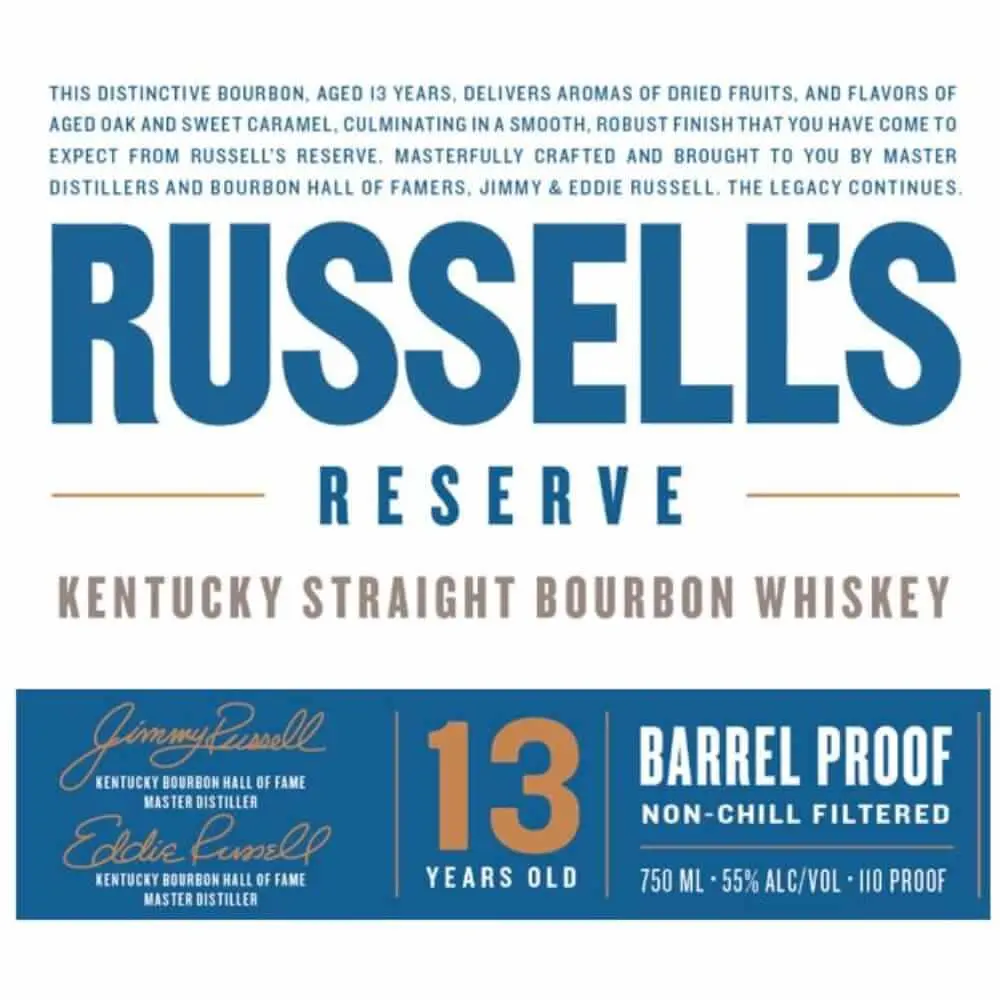 Russell's Reserve 13 Year Old Barrel Proof - Image 2