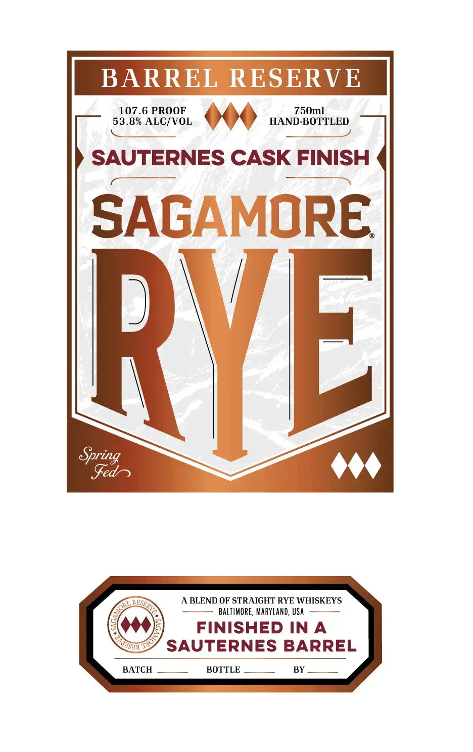 Sagamore Rye Barrel Reserve Sauternes Cask Finish 750mL