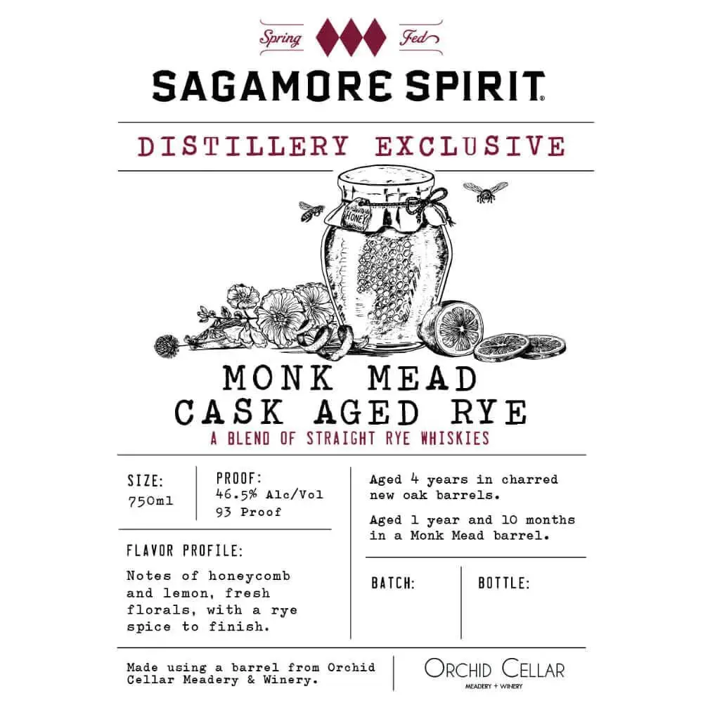 Sagamore Spirit Distillery Exclusive Monk Mead Cask Aged Rye