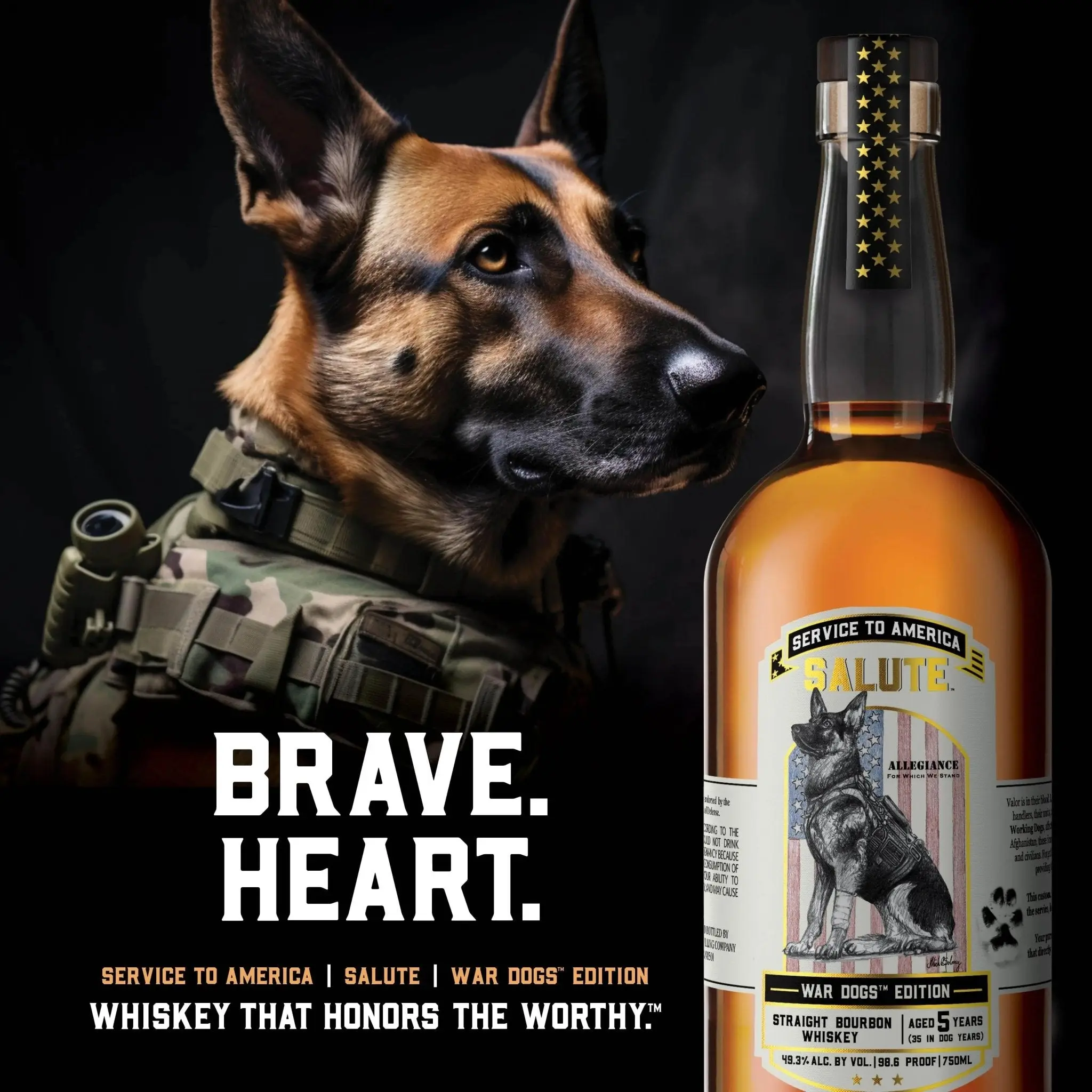 Heritage Distilling Co Service to America Salute™ Whiskey - War Dogs - Image 2