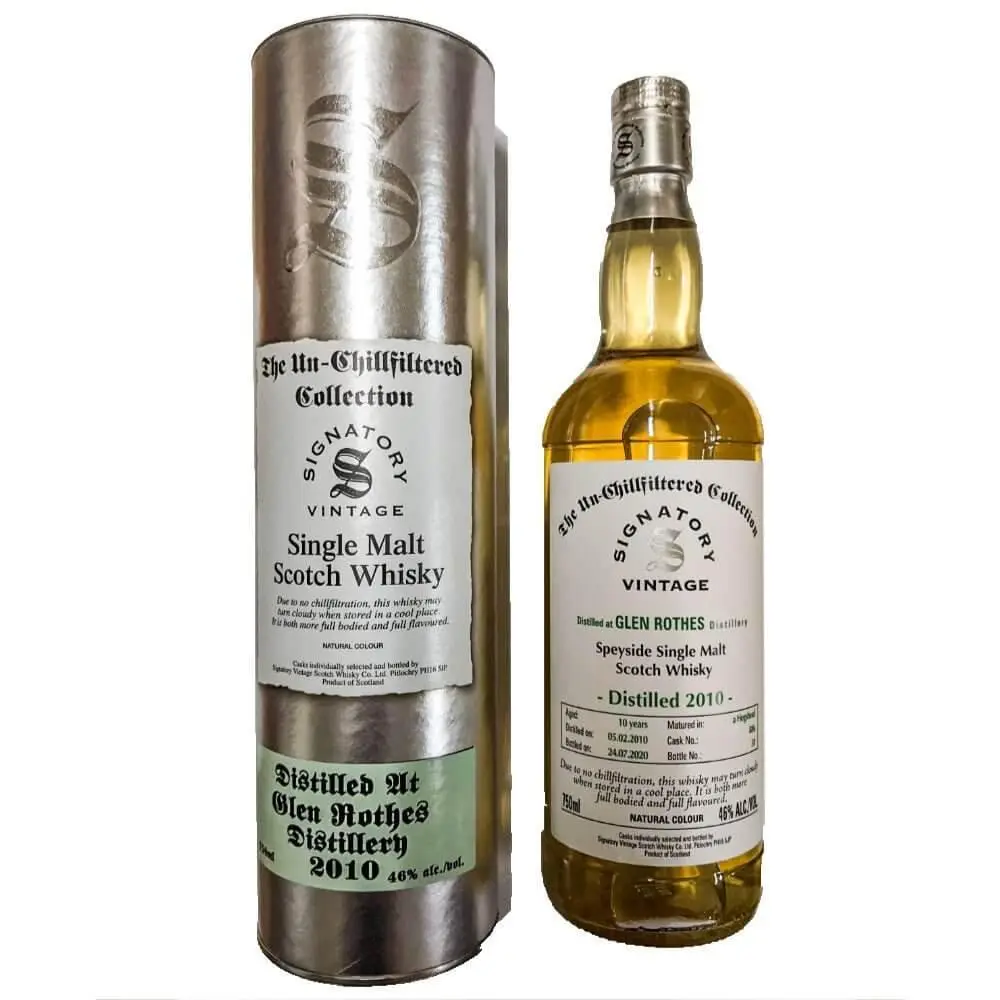 Signatory The Un-Chillfiltered Collection 10 Year Old Glenrothes 2010