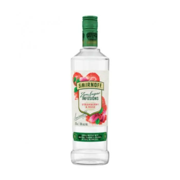 Smirnoff Zero Sugar Infusions Strawberry and Rose
