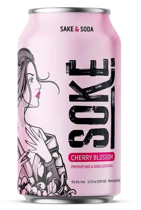 Soke Sake & Soda Cherry Blossom 4 Pack