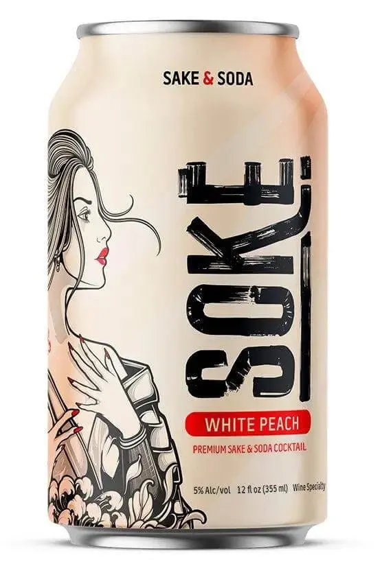 Soke Sake & Soda White Peach 4 Pack