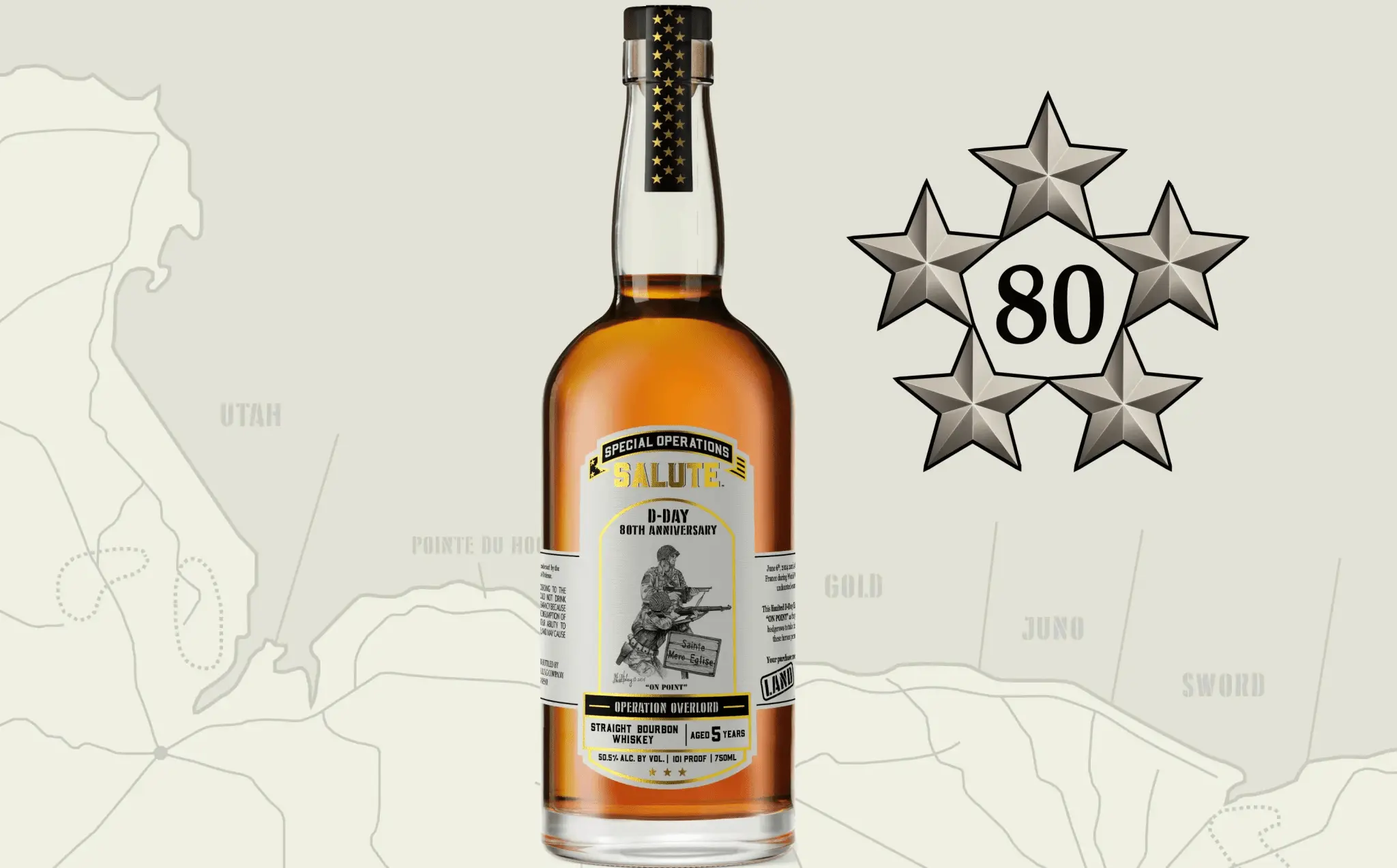 Heritage Distilling Co Special Operations Salute™ Whiskey - D-Day 80th Anniversary - LAND