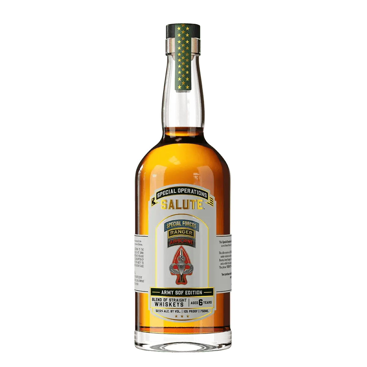 Heritage Distilling Co Special Operations Salute™ Whiskey - Army SOF Edition (Bottle Only)
