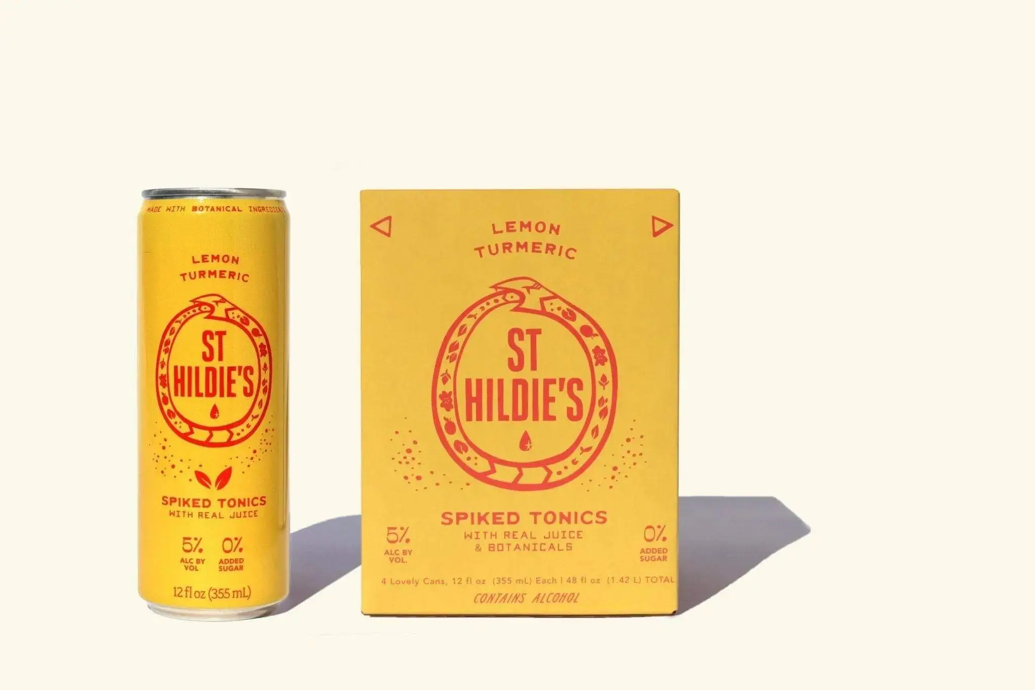 St Hildie's Lemon Turmeric Spiked Tonics - Image 2