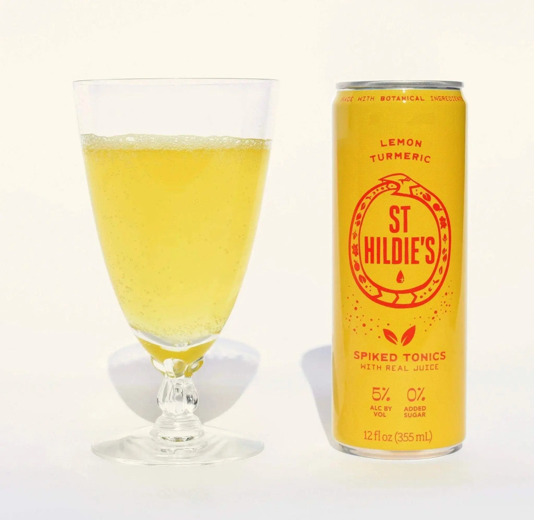 St Hildie's Lemon Turmeric Spiked Tonics - Image 3