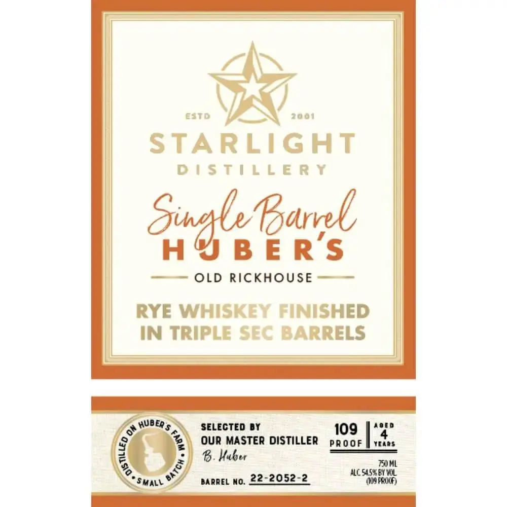 Starlight Rye Finished in Triple Sec Barrels
