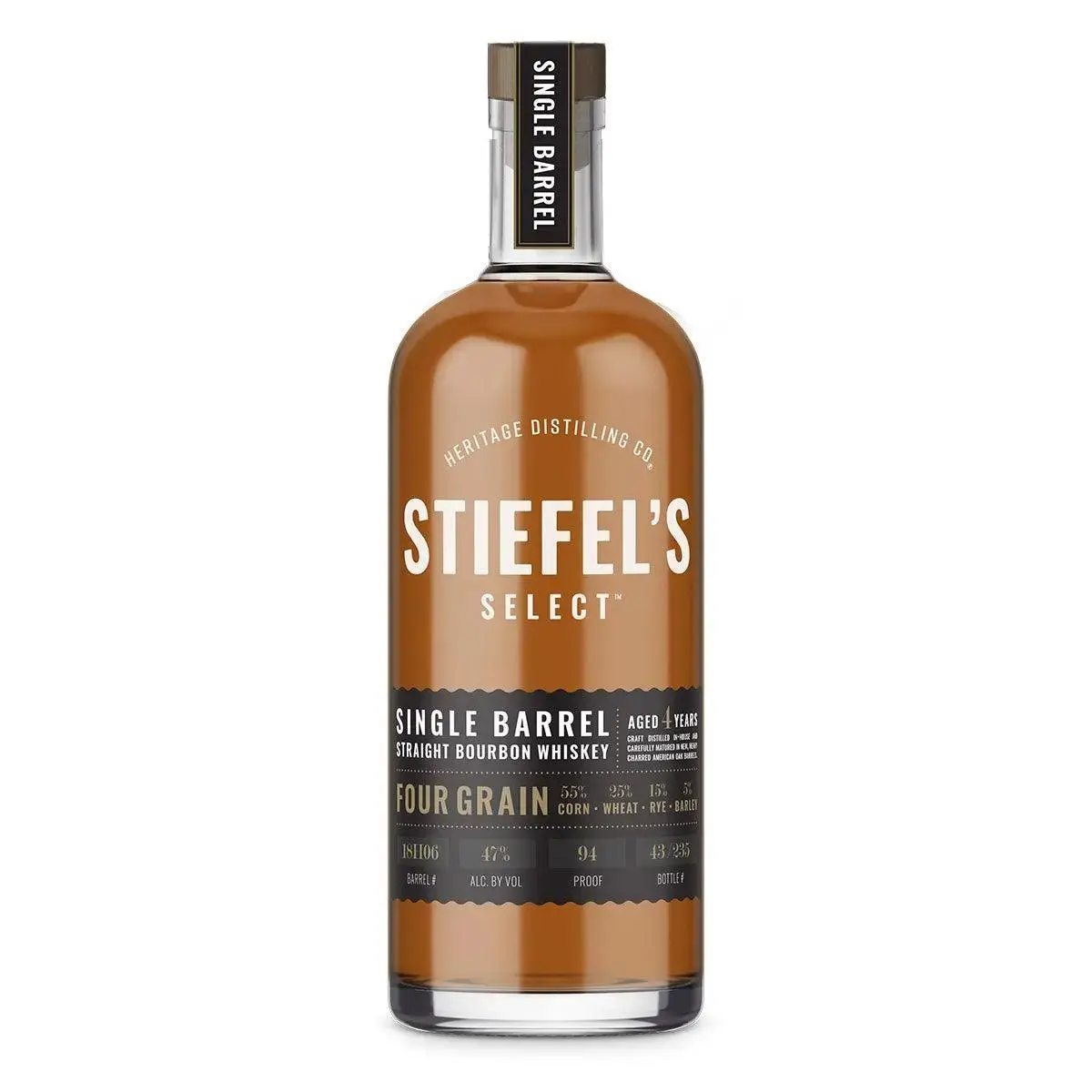 Heritage Distilling Co Stiefel's Select Single Barrel: Four Grain Bourbon