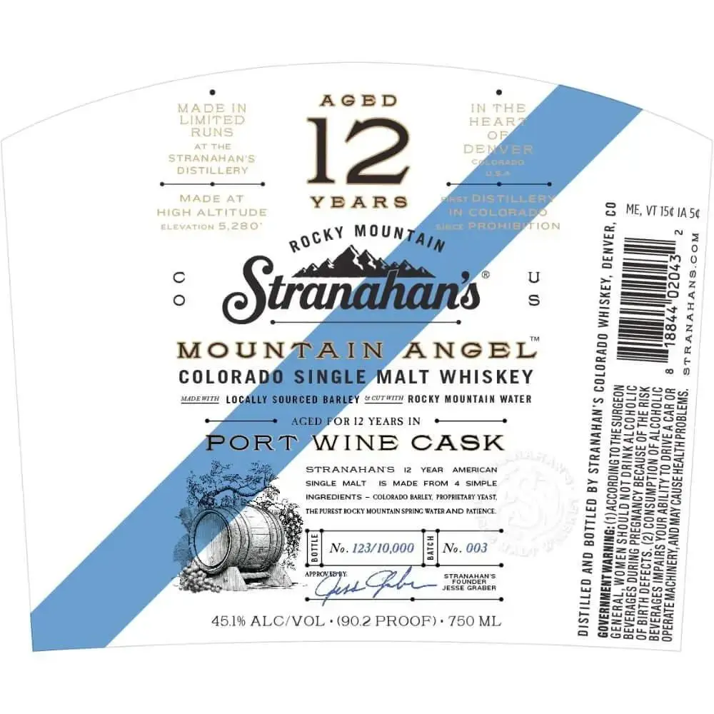 Stranahan’s Mountain Angel 12 Year Old Port Wine Cask - Image 2