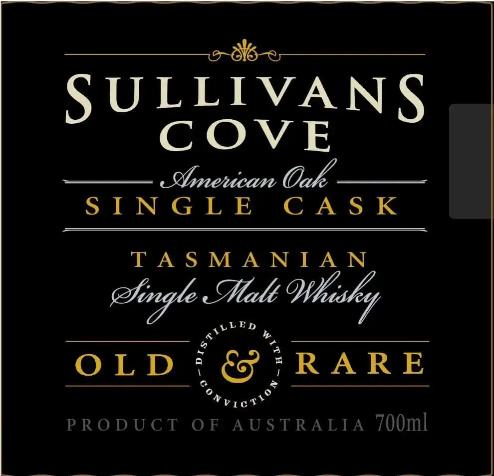 Sullivans Cove American Oak Single Cask Tasmanian Single Malt Whisky 700mL