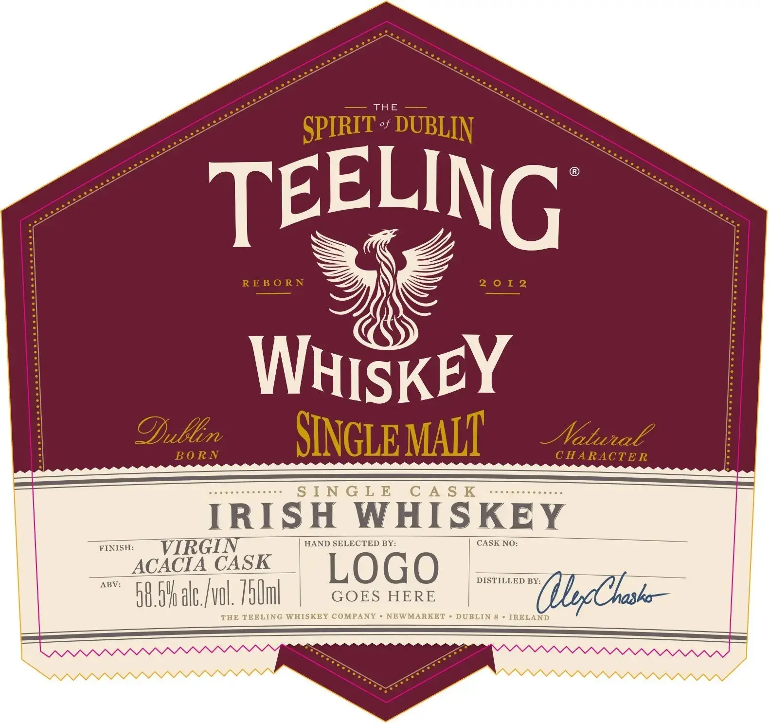 Teeling Single Cask Virgin Acacia Cask Irish Whiskey 750ml