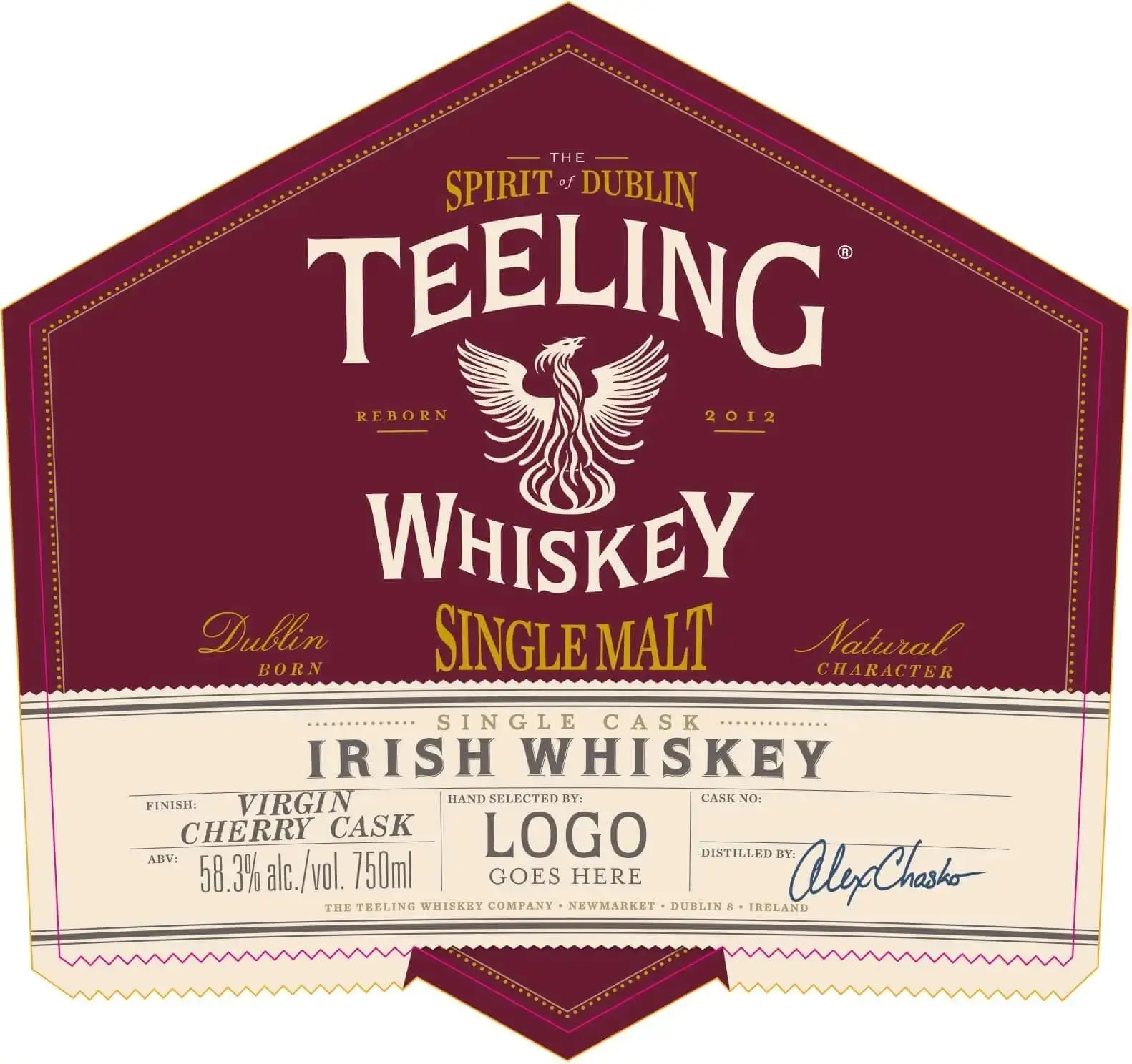 Teeling Single Malt Irish Whiskey Virgin Cherry Cask Single Cask