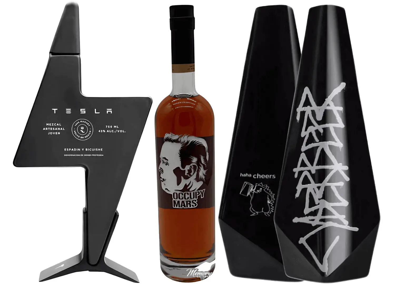 Tesla Space Bundle – Tesla Mezcal, CyberBeer 2-Pack & "Occupy Mars" Whiskey