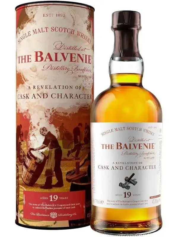 The Balvenie A Revelation Of Cask And Character 19 Year Old Scotch Whisky