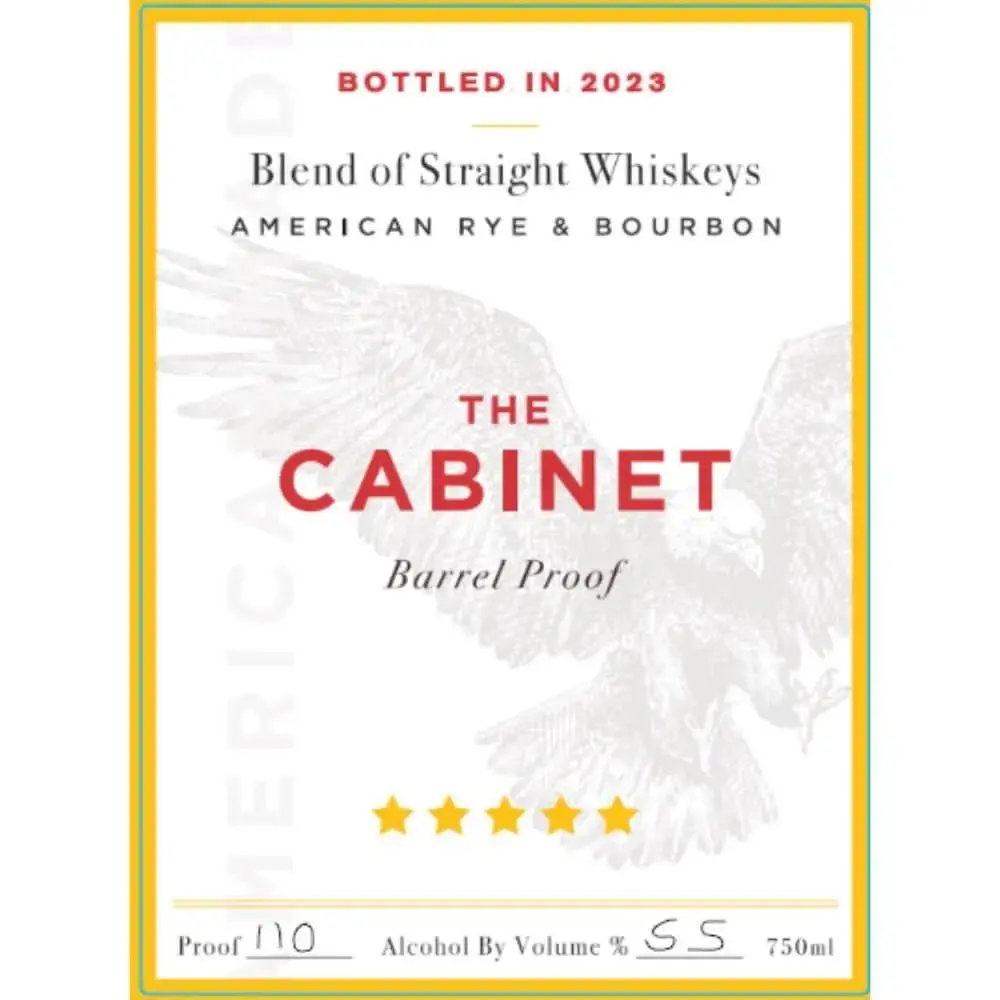 The Cabinet Barrel Proof Blended Whiskey 2023 Edition - Image 2