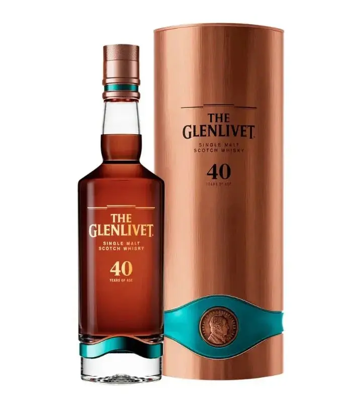 The Glenlivet 40 Year Old Single Malt Scotch Whiskey 700mL