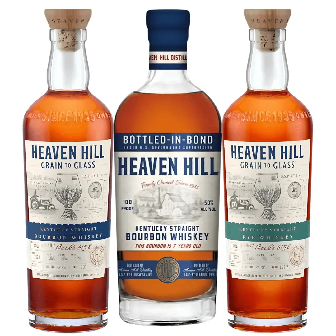 The Heaven Hill Trilogy Bundle – Bottled in Bond, Bourbon & Rye