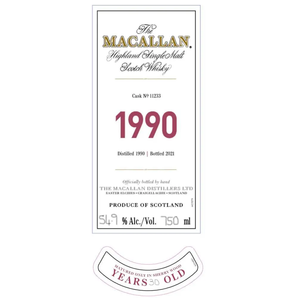 The Macallan 1990 Fine & Rare 30 Year Old - Image 2