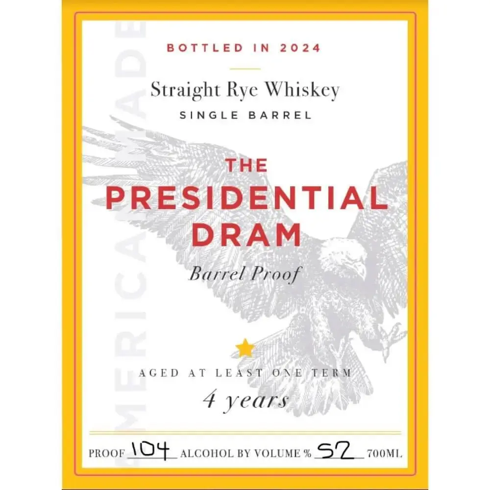The Presidential Dram 4 Year Old Rye 2024 Release - Image 2