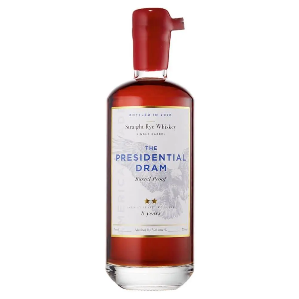 The Presidential Dram 8 Year Old Barrel Proof 2020 Release