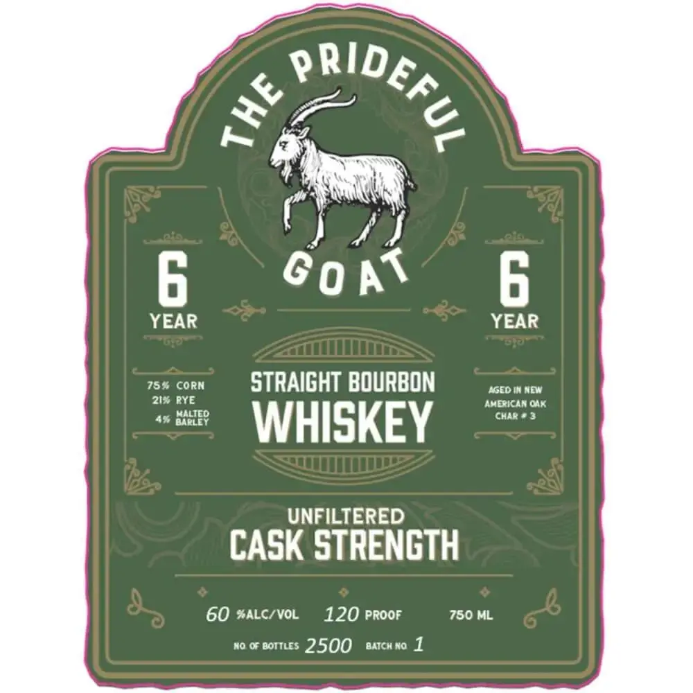 The Prideful Goat 6 Year Old Cask Strength Bourbon Batch 1