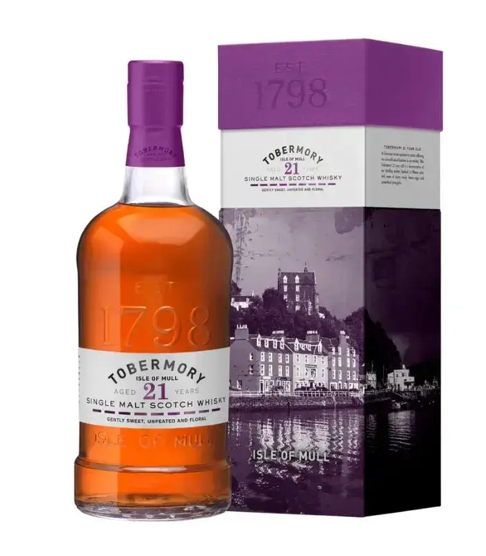 Tobermory 21 Year Old Single Malt Scotch 700mL