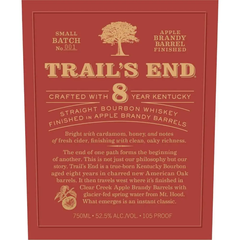 Trail’s End 8 Year Old Bourbon Finished in Apple Brandy Barrels - Image 2