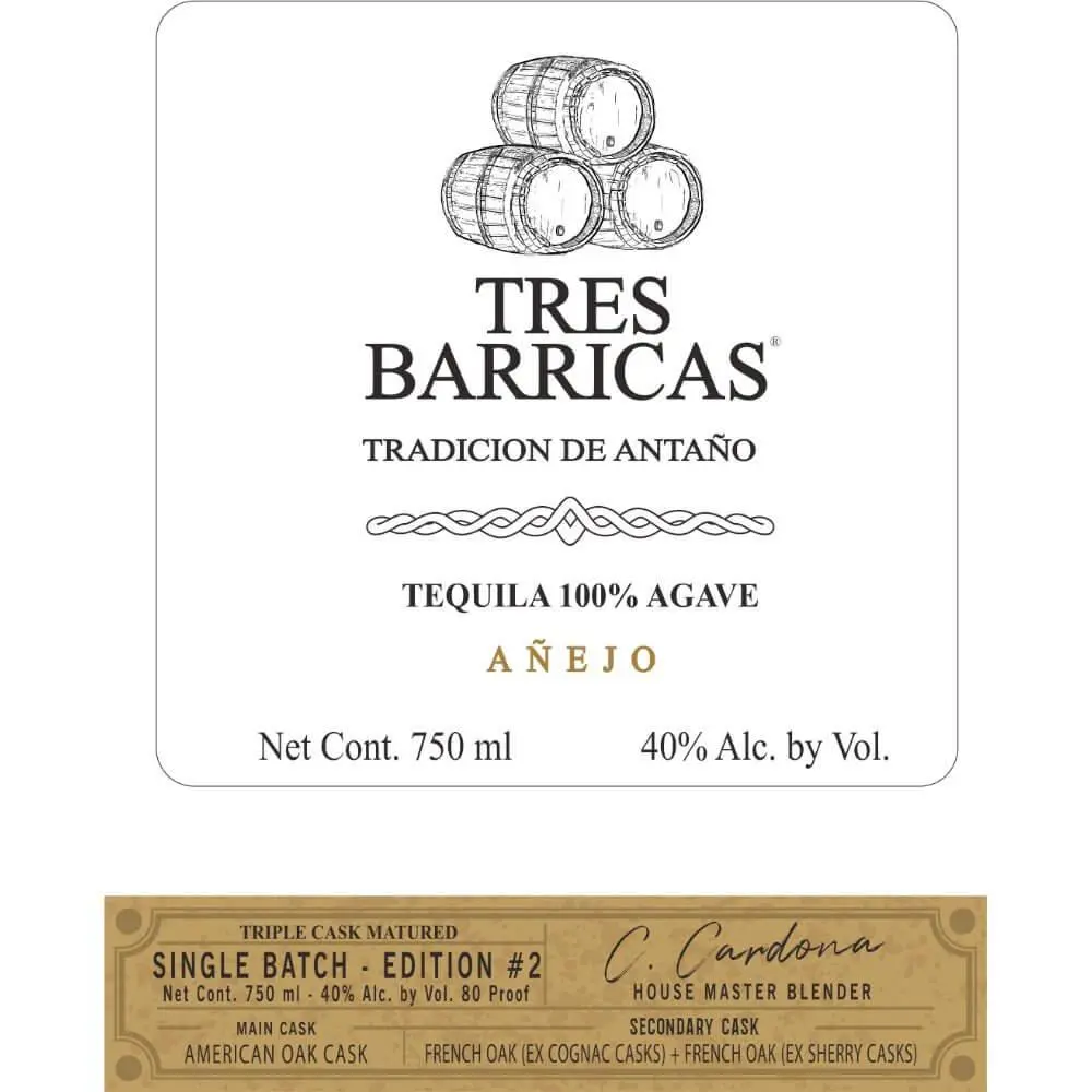 Tres Barricas Single Batch Anejo Edition #2 - Image 2