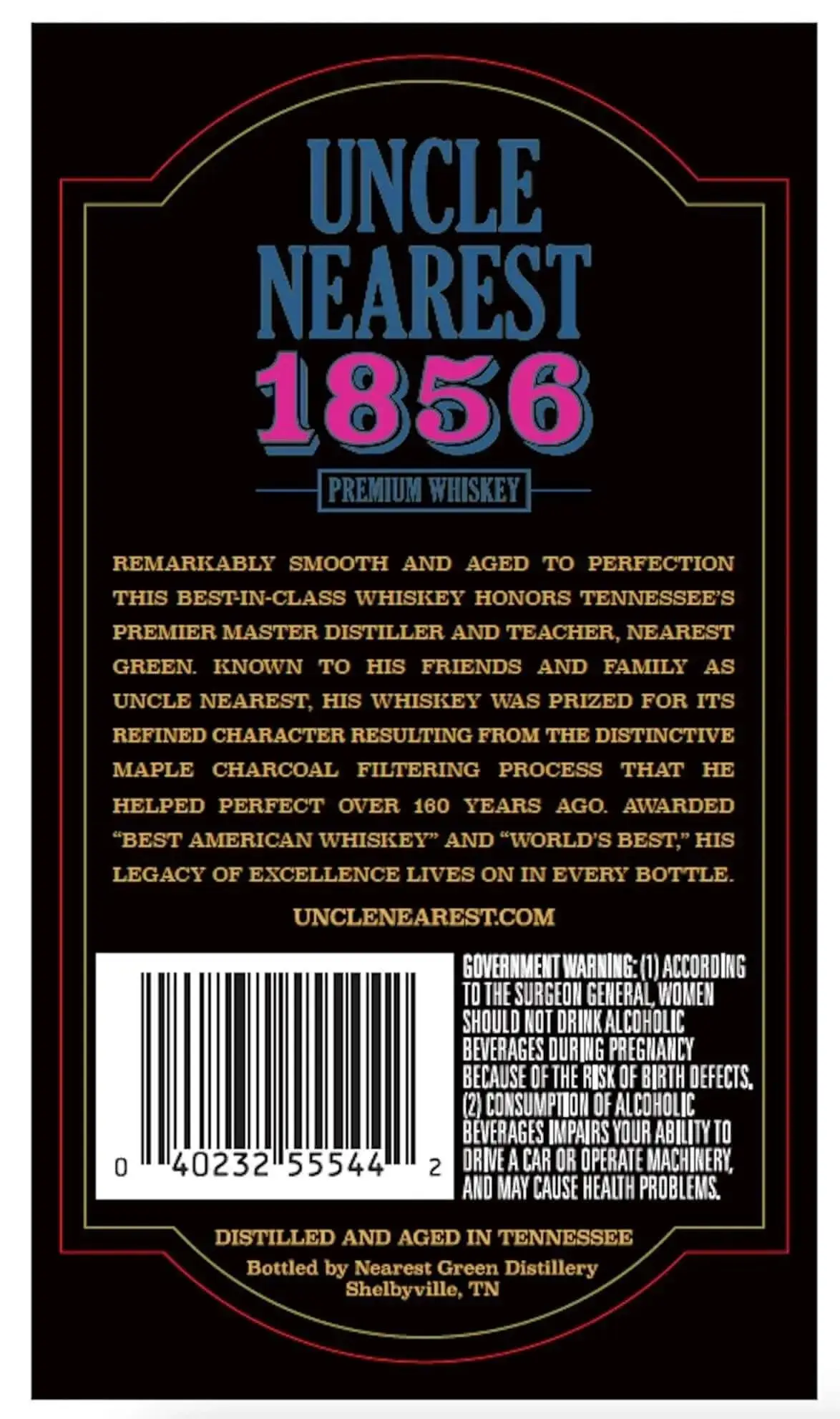 Uncle Nearest 1856 Premium Whiskey 375ml - Image 2