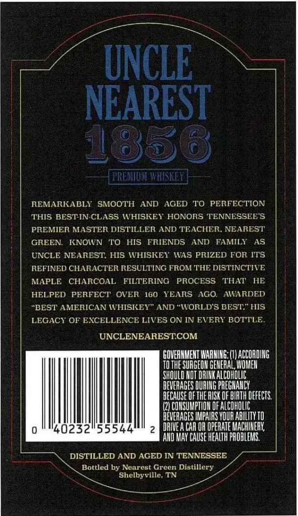 Uncle Nearest 1856 Premium Whiskey First Responders Edition