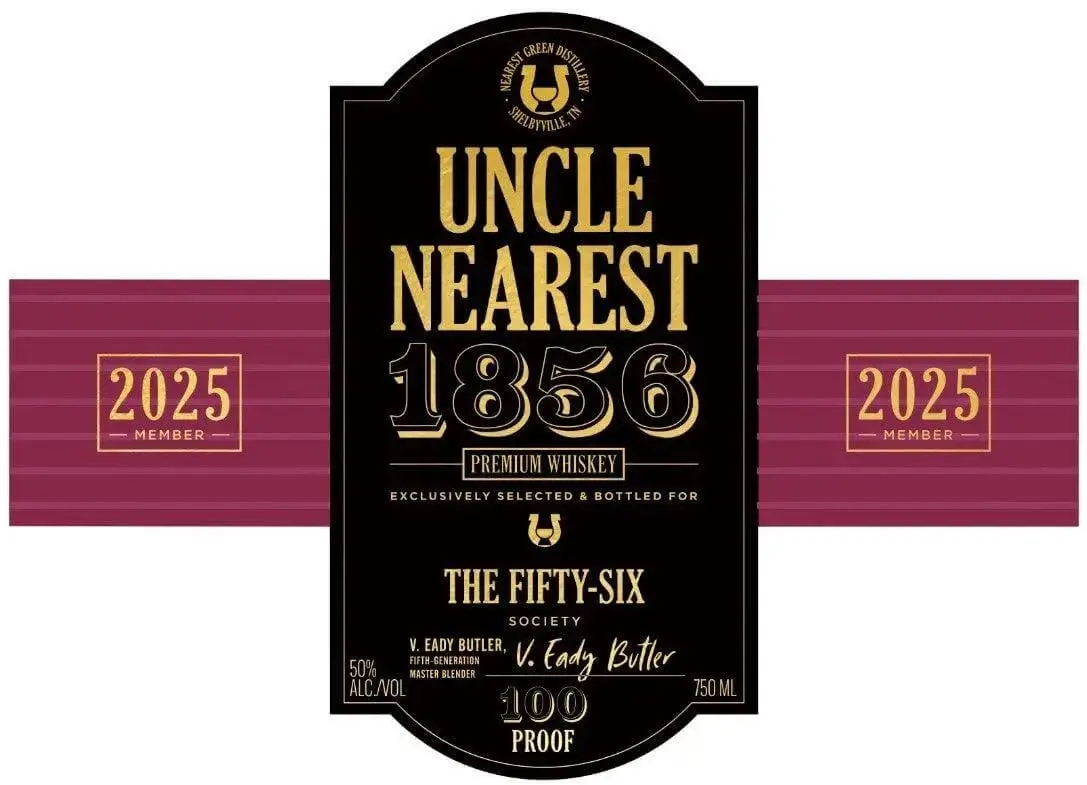 Uncle Nearest 1856 Premium Whiskey The Fifty-Six Society 2025 Edition