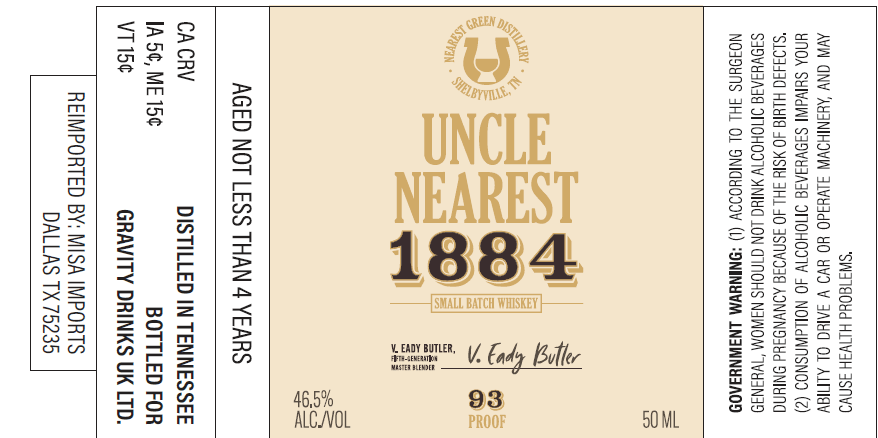 Uncle Nearest 1884 Small Batch Whiskey