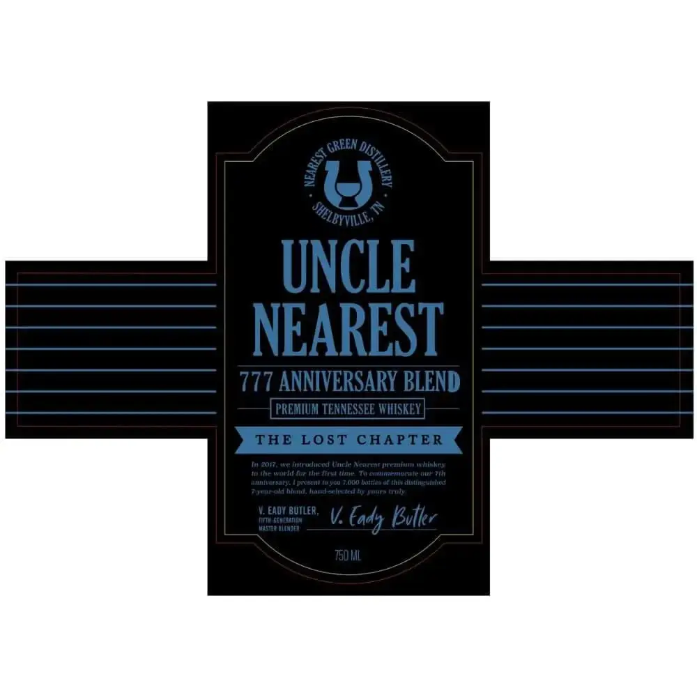 Uncle Nearest 777 Anniversary Blend The Lost Chapter