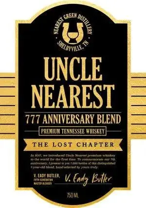 Uncle Nearest 777 Anniversary Blend The Lost Chapter - Image 2