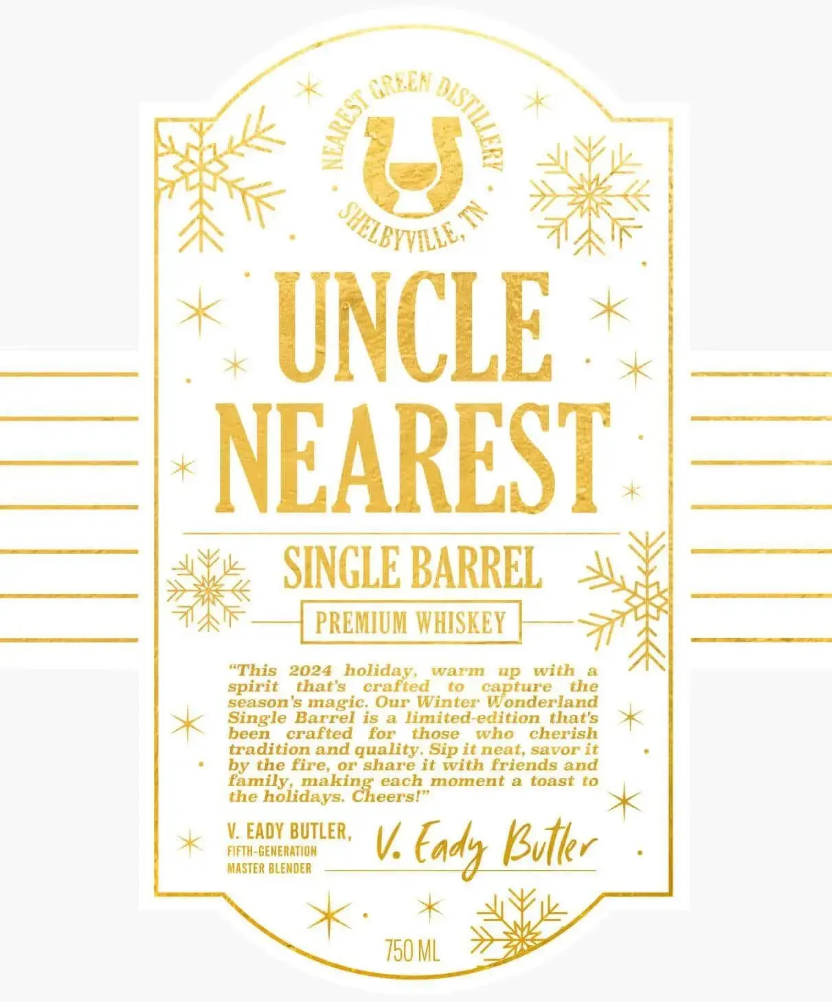 Uncle Nearest Single Barrel Premium Whiskey Winter Wonderland Edition