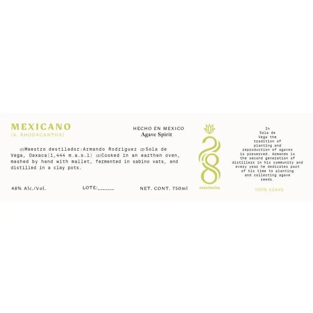 Veintiocho Mexicano Agave Spirit