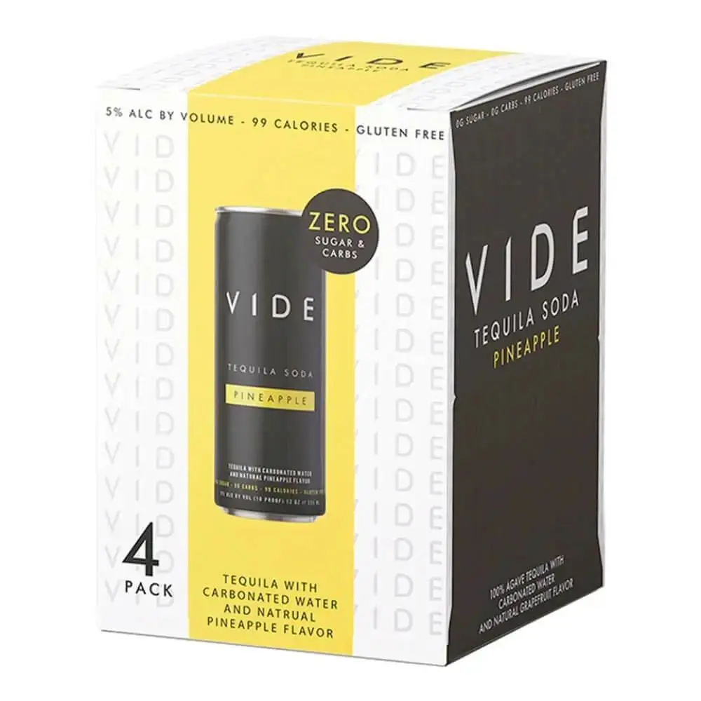 VIDE Pineapple Tequila Soda 4PK - Image 2
