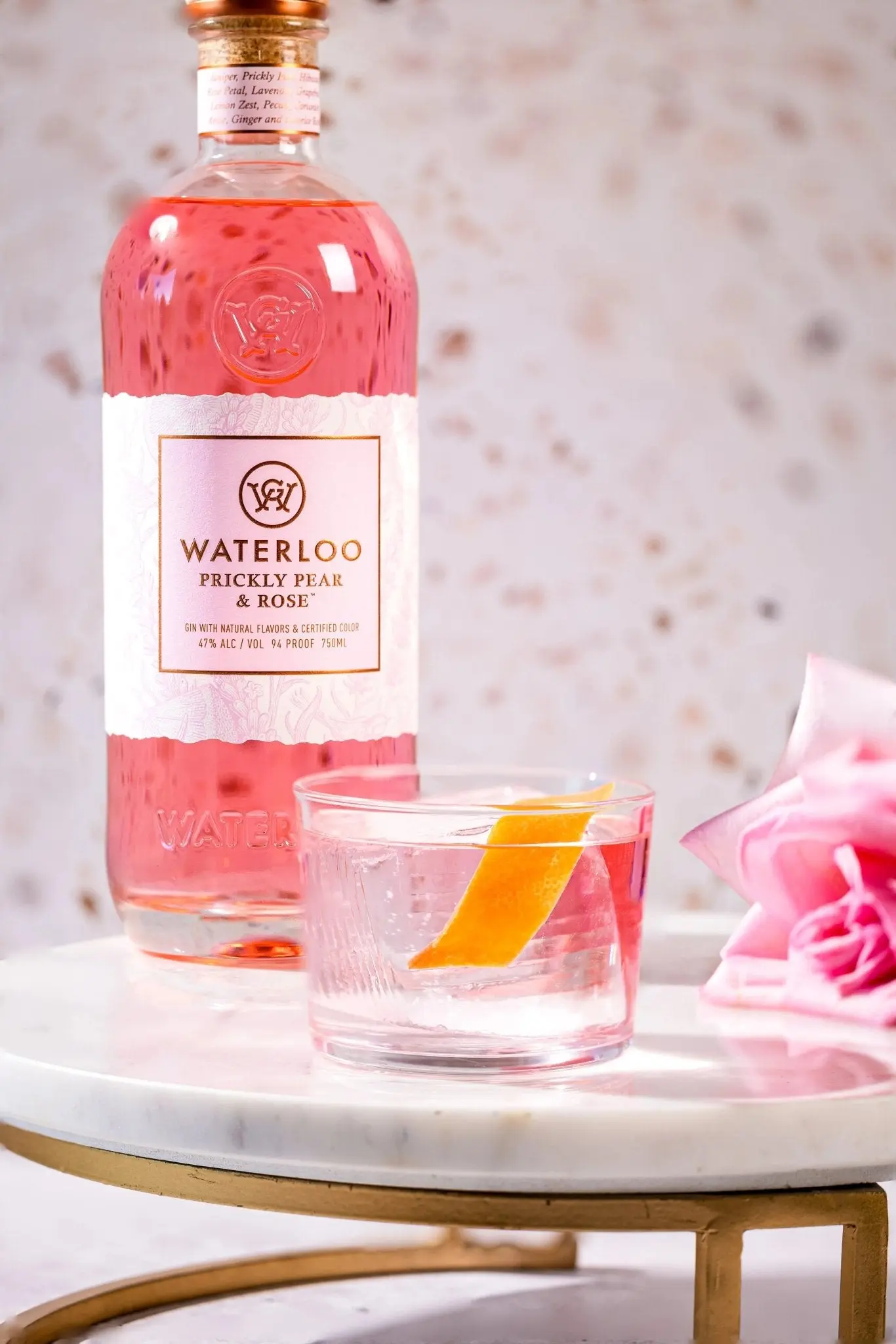 Waterloo Prickly Pear & Rose Gin - Image 3