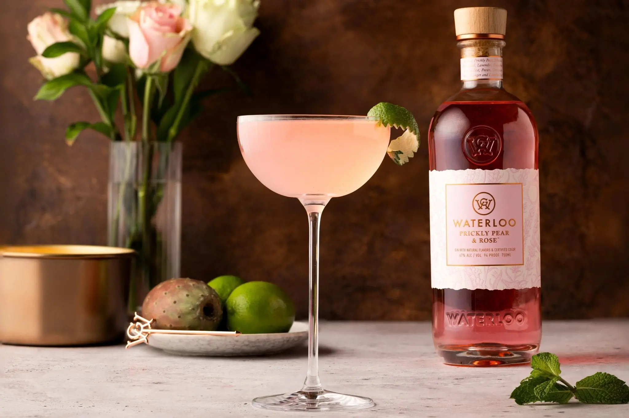 Waterloo Prickly Pear & Rose Gin - Image 4