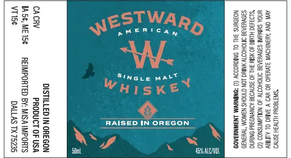 Westward American Single Malt Whiskey Raised in Oregon