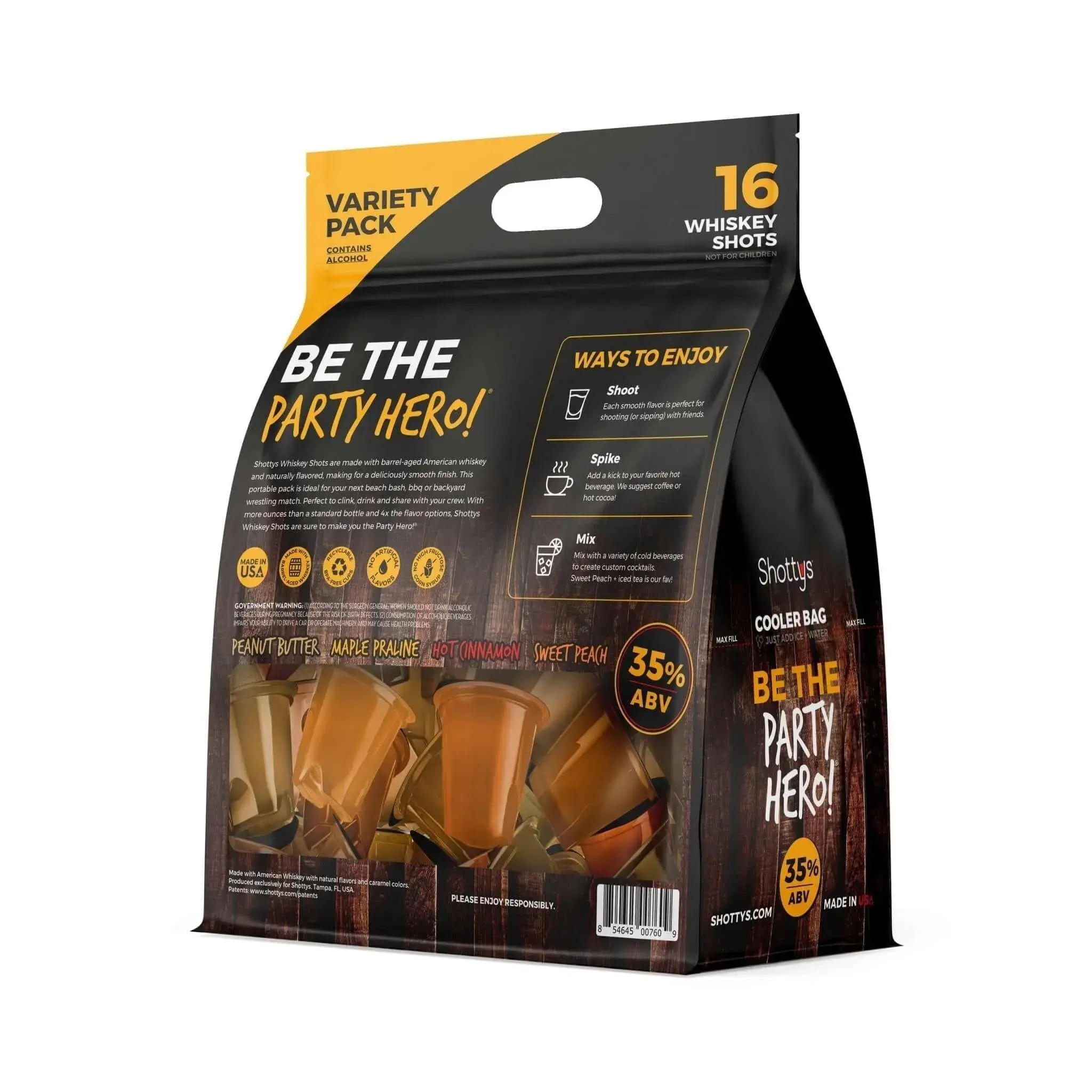 Shottys Whiskey Shots Variety Pack (16 shots) - Image 2