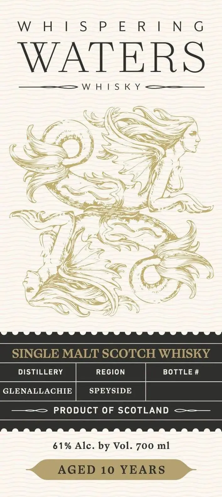 Whispering Waters Glenallachie 10 Year Old Single Malt Scotch Whisky 700ml