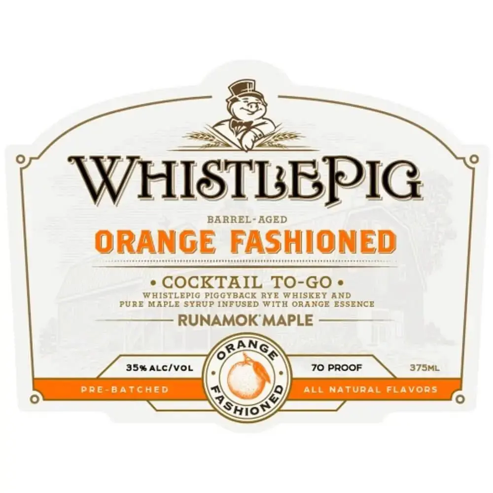 WhistlePig Orange Fashioned Cocktail To-Go