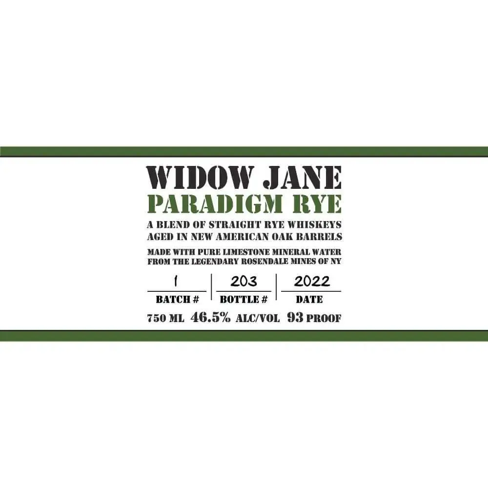 Widow Jane Paradigm Rye - Image 2
