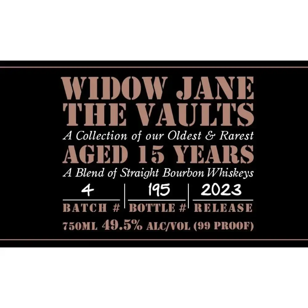 Widow Jane The Vaults 15 Year Old 2023 Release - Image 2