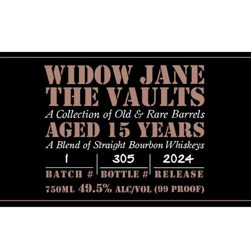Widow Jane The Vaults 15 Year Old 2024 Release - Image 2